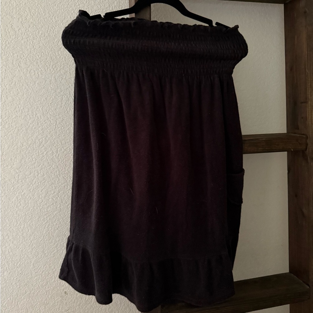 No Boundaries Black Bubble Mini Skirt